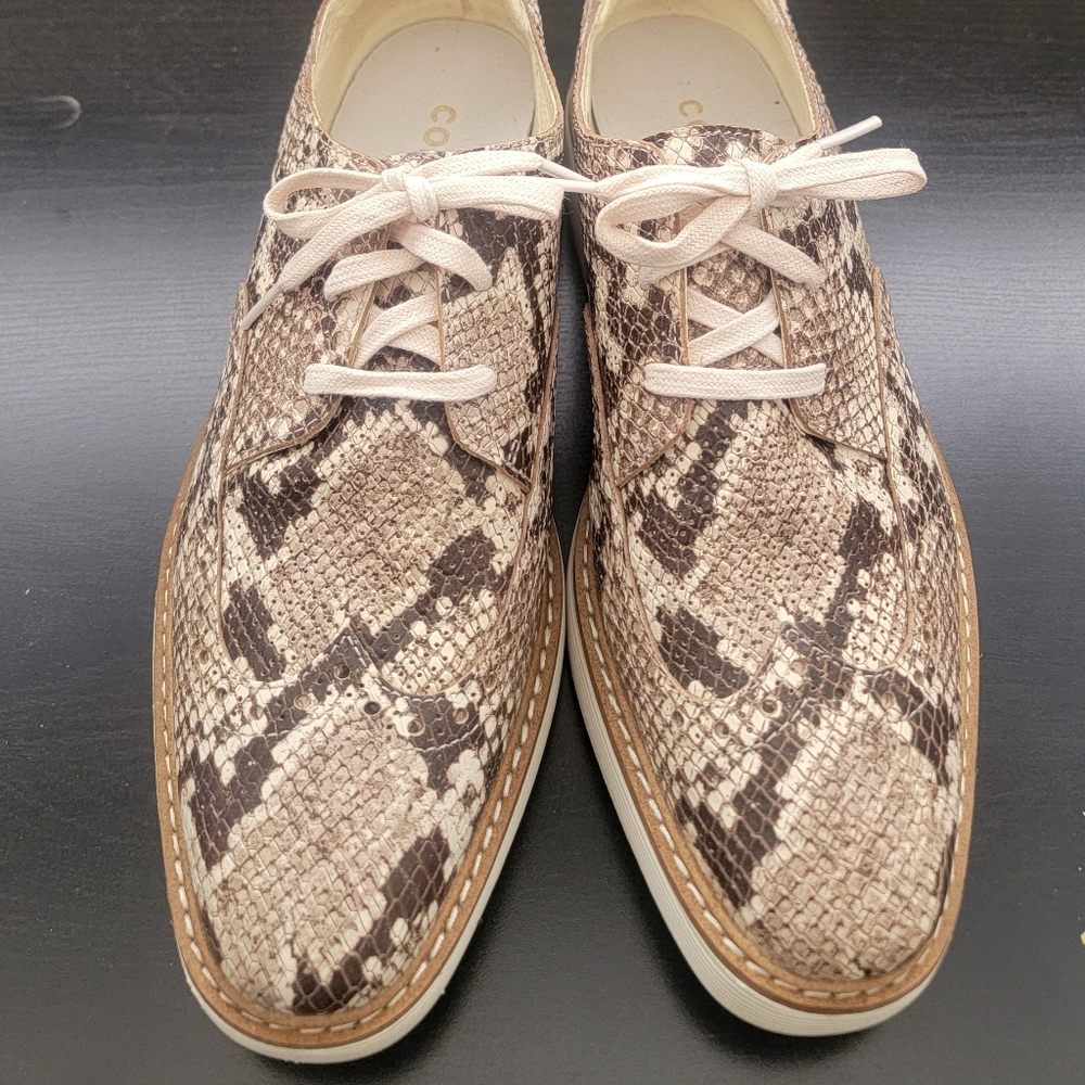 Ladies Cole Haan Snake Print Oxford